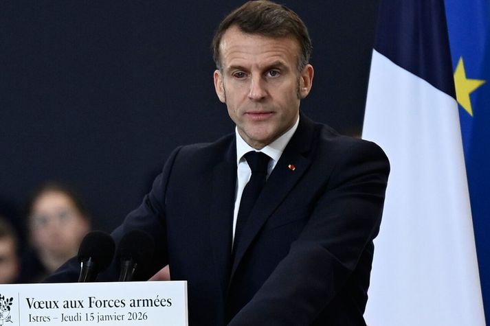 Emmanuel Macron, forseti Frakklands, er sagður vilja fara í hart gegn Bandaríkjunum.