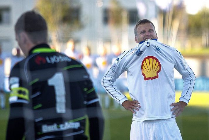 Garðar Jóhannsson klúðraði víti í bikarúrslitaleiknum.
