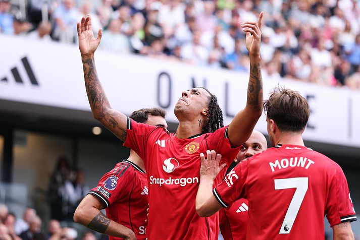 Leny Yoro átti stóran heiður að því að Manchester United skyldi komast í 1-0.