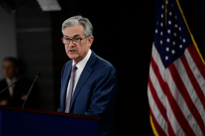 Jerome Powell er seðlabankastjóri Bandaríkjanna.