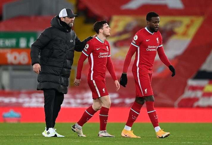 Liverpool tapaði í fyrsta sinn fyrir Everton á Anfield í 22 ár á laugardaginn var.