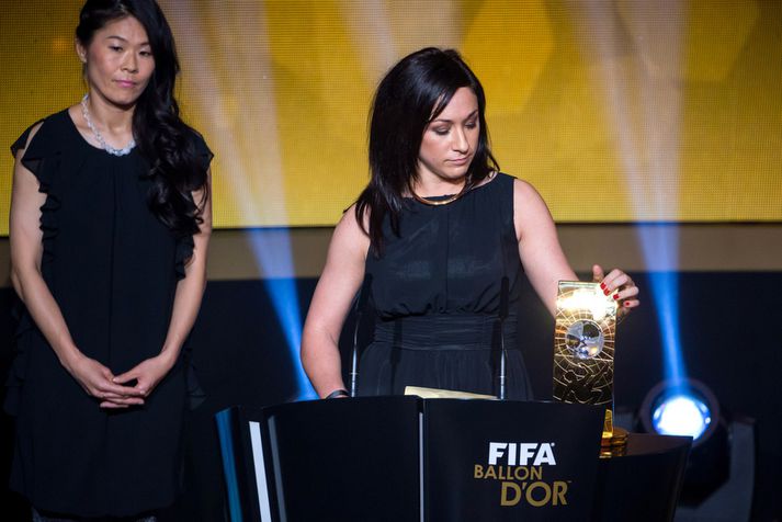 Nadine Kessler með verðlaun sín.