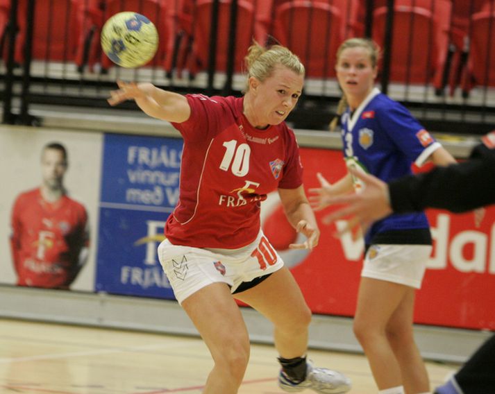 Kristín Guðmundsdóttir skoraði sex mörk fyrir Val í kvöld.