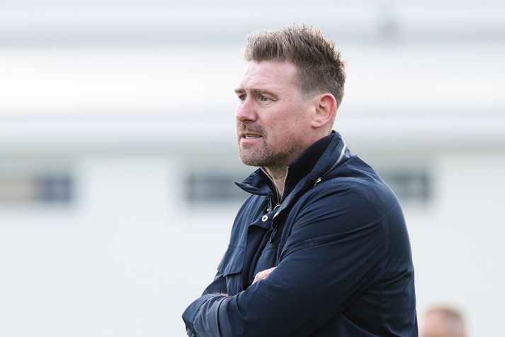 Haraldur Freyr Guðmundsson, þjálfari Keflavíkur, sá sína menn skora þrjú lögleg mörk en fá aðeins tvö þeirra dæmd gild.