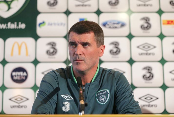 Roy Keane er aðstoðarþjálfari írska landsliðsins í dag.