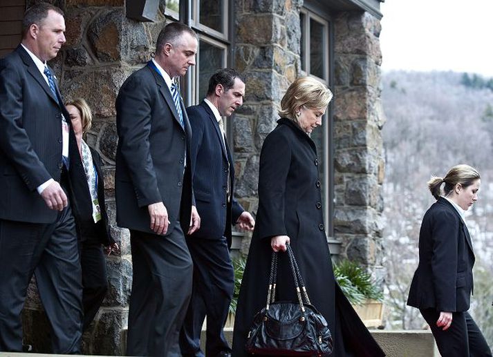 Clinton kveður
Íslensk stjórnvöld hafa greinilega haft erindi sem erfiði við að koma sjónarmiðum sínum á framfæri við Bandaríkastjórn.
nordicphotos/AFP