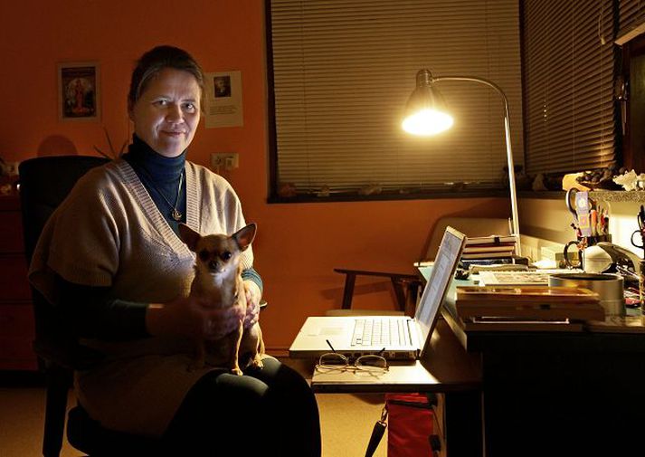 Hildur Halldóra Karlsdóttir gefur út bækur ásamt manni sínum.fréttablaðið/vilhelm