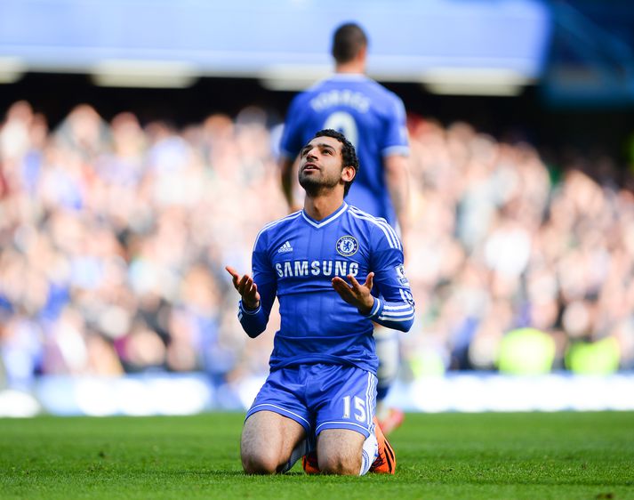 Mohamed Salah í búningi Chelsea