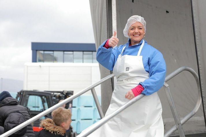 Mikil stemning var á Granda í dag þegar sjómannadagurinn var haldinn hátíðlegur
