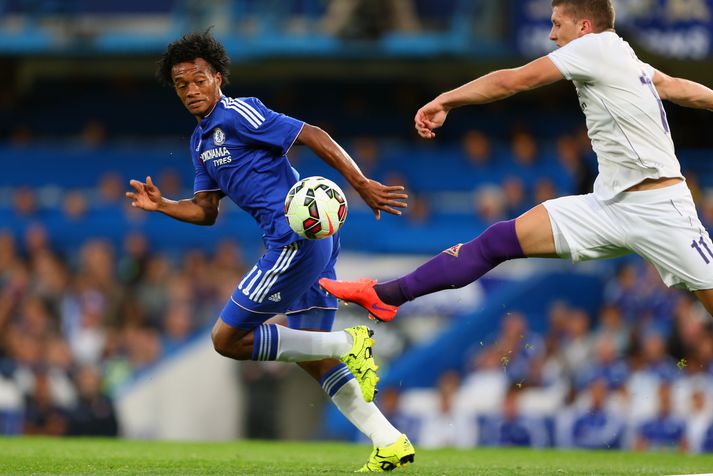 Cuadrado í æfingarleik með Chelsea í vor.