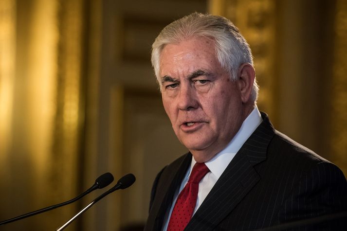 Tillerson var forstjóri ExxonMobile áður en hann féllst á að taka við embætti utanríkisráðherra í ríkisstjórn Trump.