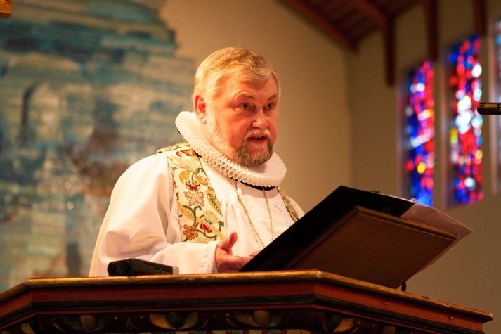Kristján Valur Ingólfsson starfandi biskup.