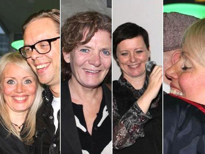 Solla afmælisstelpa, Elías Guðmundsson, Elísabet Jökulsdóttir og Ellen Kristjánsdóttir. MYNDIR/EA