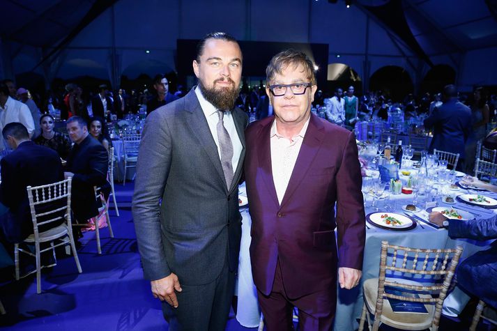 Leonardo DiCaprio og Elton John.