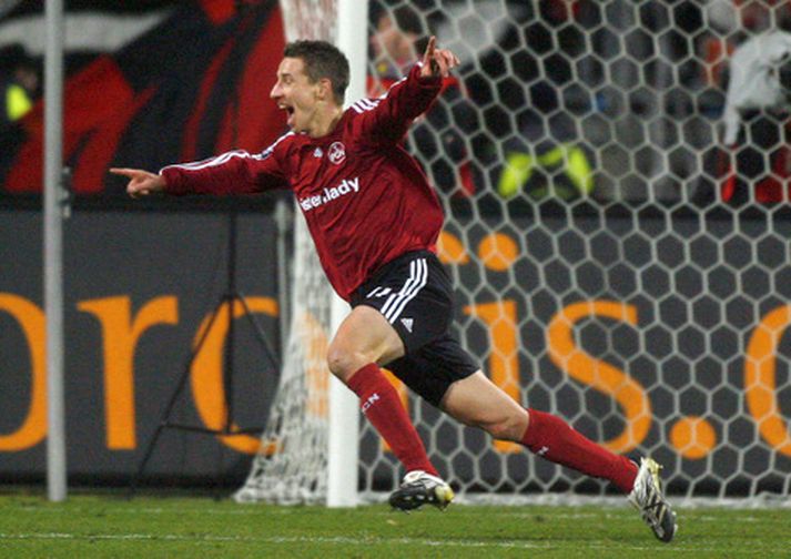 Marek Mintal var hetja Nürnberg í kvöld.
