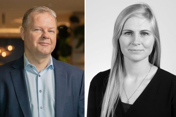 Daði Valdimarsson forstjóri Rotova og Ólöf Lovísa Jóhannsdóttir verkefnastjóri hjá Kaupfélagi Skagfirðinga tala um sjálfbærnistefnu fyrirtækjanna. Bæði fyrirtækin eru á lista Creditinfo um Framúrskarandi fyrirtæki 2025.