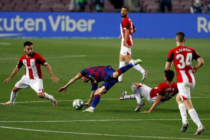 Messi á strembið kvöld í vændum gegn Atletico Madrid.