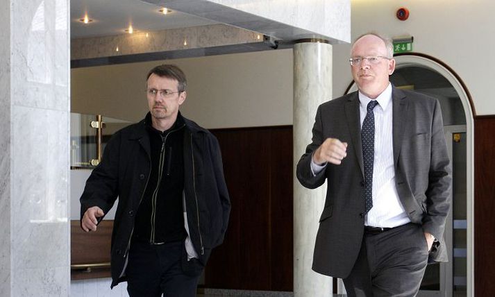 Haukur mætir ásamt verjanda sínum til aðalmeðferðar í héraði í annað sinn. Fréttablaðið/valli