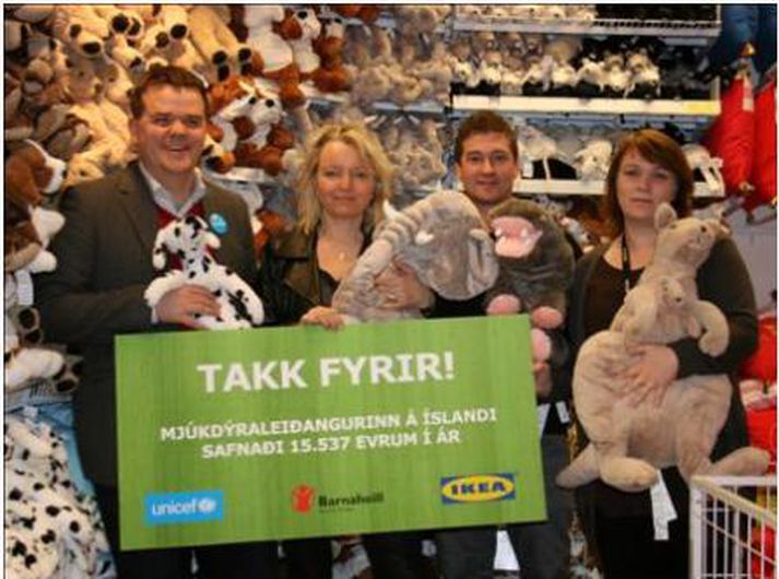 Stefán Ingi Stefánsson UNICEF á Íslandi, Margrét Júlía Rafnsdóttir Barnaheill – Save the Children á Íslandi, Atli Már Daðason IKEA, Auður Gunnarsdóttir IKEA