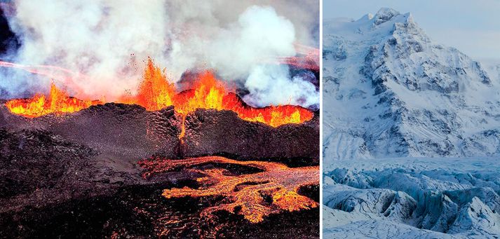 Styrkur súfats, klórs og flúors var hærri og pH gildið lægra en í ómenguðum snjókjörnum.