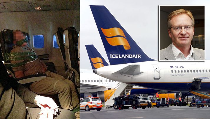 Ljóst er að sækist flugdólgurinn eftir því að fá að fljúga með Icelandair yrði það leyft. Hann yrði þó í fylgd með ábyrgðarmanni.