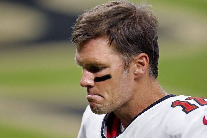 Tom Brady býr ekki lengur í húsinu því hann er fluttur til Flórída þar sem hann spilað með liði Tampa Bay Buccaneers.