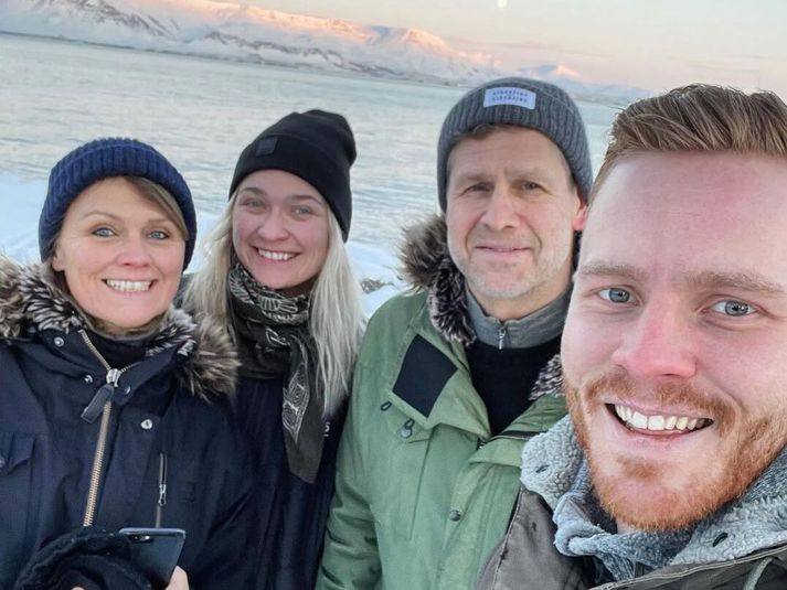 Jóhanna Vilhjálms, Anna Björk Hilmars, Geir Sveinsson og Arnar Sveinn Geirsson á góðri stundu.