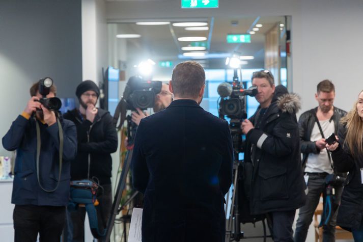 Ástráður Haraldsson settur ríkissáttasemjari greinir frá nýrri miðlunartillögu sinni, sem hann segist aldrei hefði getað lagt fram á fullvissum um að hún færi í atkvæðagreiðslu hjá báðum deiluaðilum.