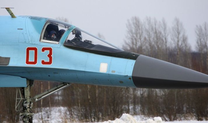 Rússnesk Su-34 herþota.