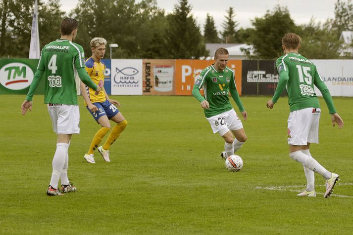 Daniel Bamberg skoraði fyrsta mark Breiðablik.