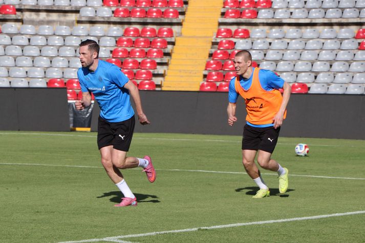 Gylfi Þór Sigurðsson gæti bætt markametið sitt í kvöld þegar hann snýr aftur í íslenska landsliðið.