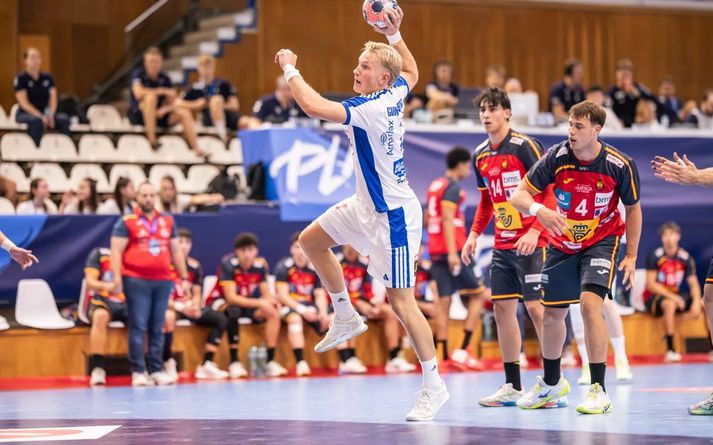 Ingvar Dagur Gunnarsson og félagar í U20-landsliðinu spila um 13.-16. sæti á EM.