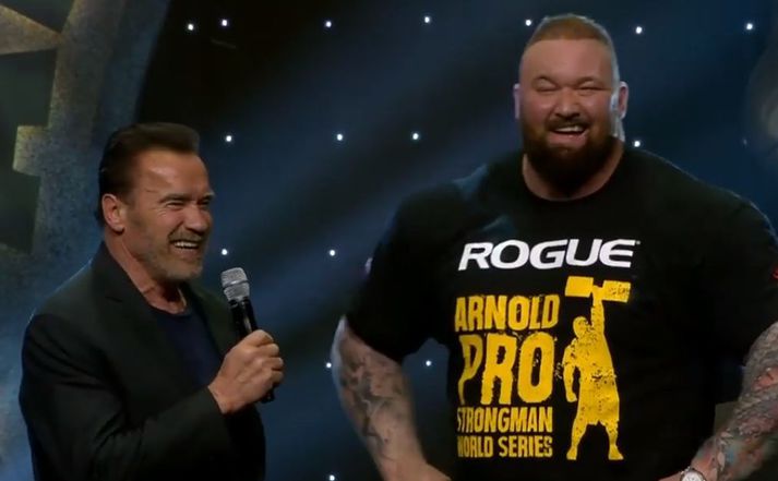 Hafþór Júlíus Björnsson bar sigur úr bítum á Arnold Strongman Classic mótinu þriðja árið í röð.