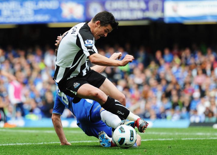Barton í leik með Newcastle á síðustu leiktíð.