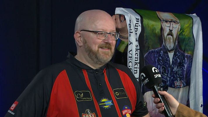 Halli Egils sýndi sínar bestu hliðar í Grindavík á laugardaginn og fagnaði sigri.