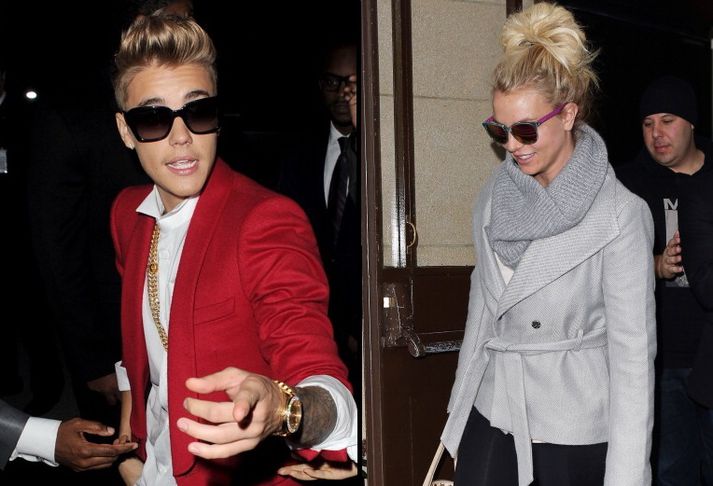 Justin Bieber og Britney Spears