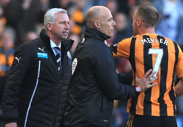 Alan Pardew missti sig algjörlega gegn Hull.