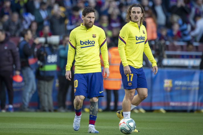 Lionel Messi og Antoine Griezmann geta bráðum farið að spila fótbolta á nýjan leik.