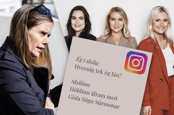 Fortuna Invest, fræðsluvettvangur um fjárfestingar, birti umdeilda mynd á Instagram. Katrín Jakobsdóttir forsætisráðherra innleiddi fjármálalæsi í námsskrá, en segir Gísla sögu samt ofar á blaði hjá sér.