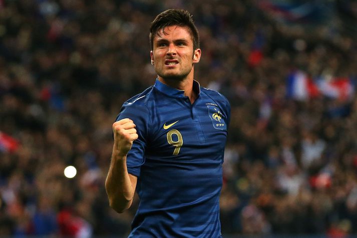 Oliver Giroud skoraði tvö mörk.