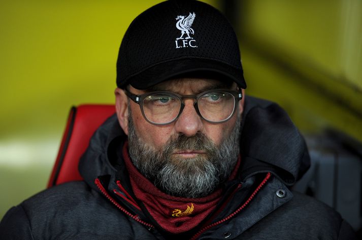 Klopp var ekki sá hressasti í leikslok.