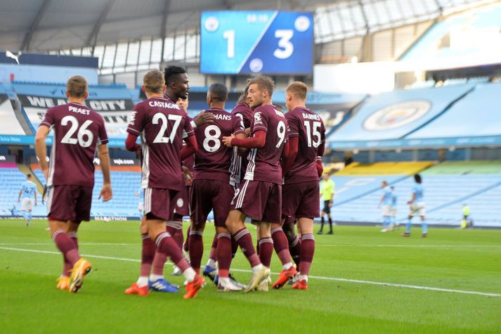 Leicester menn voru óstöðvandi í dag.