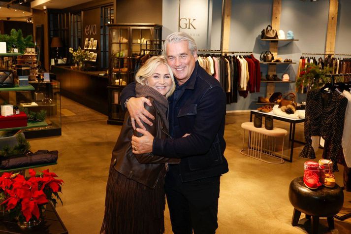 Svava og Bjössi, eigendur NTC segja spennandi tíma framundan en þau fögnuðu flutningum GK Reykjavík inn í verslunina Evu á Laugavegi 26.