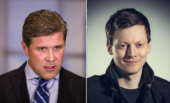 Bjarni Benediktsson forsætisráðherra og Jón Trausti Reynisson ritstjóri Stundarinnar.