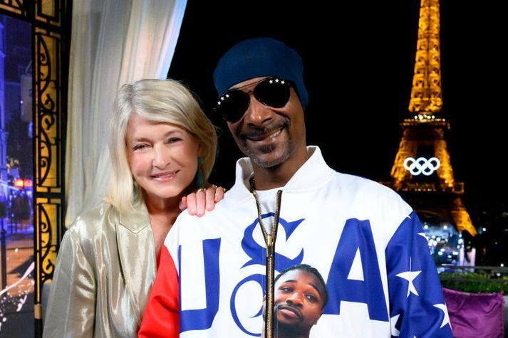 Stewart og Snoop Dogg eru miklir mátar.