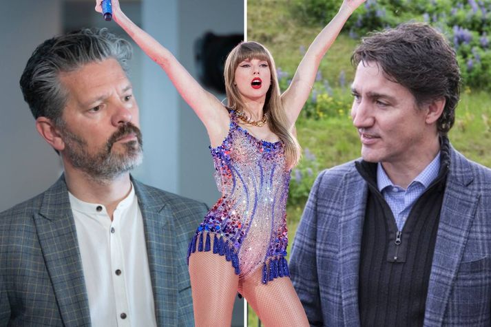 Þeir Dagur B. Eggertsson og Justin Trudeau vilja báðir fá Taylor Swift til síns heimalands. Það er spurning hvort þeir eigi eftir að fá einhver viðbrögð við því.