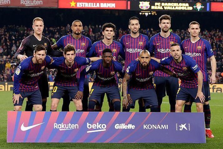 Kevin Prince og Messi fyrir einn leik Barcelona.