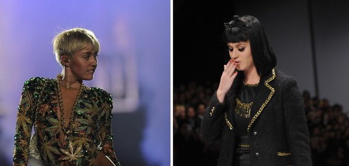 Miley og Katy Perry