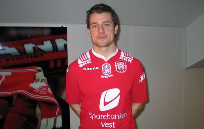 Gylfi Einarsson í búningi Brann í dag.
