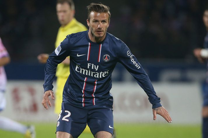 David Beckham í leik með PSG.